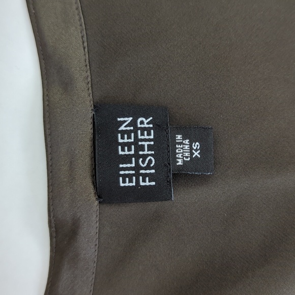 Eileen Fisher 100% Silk Tank Top XS Green - Picture 3 of 16